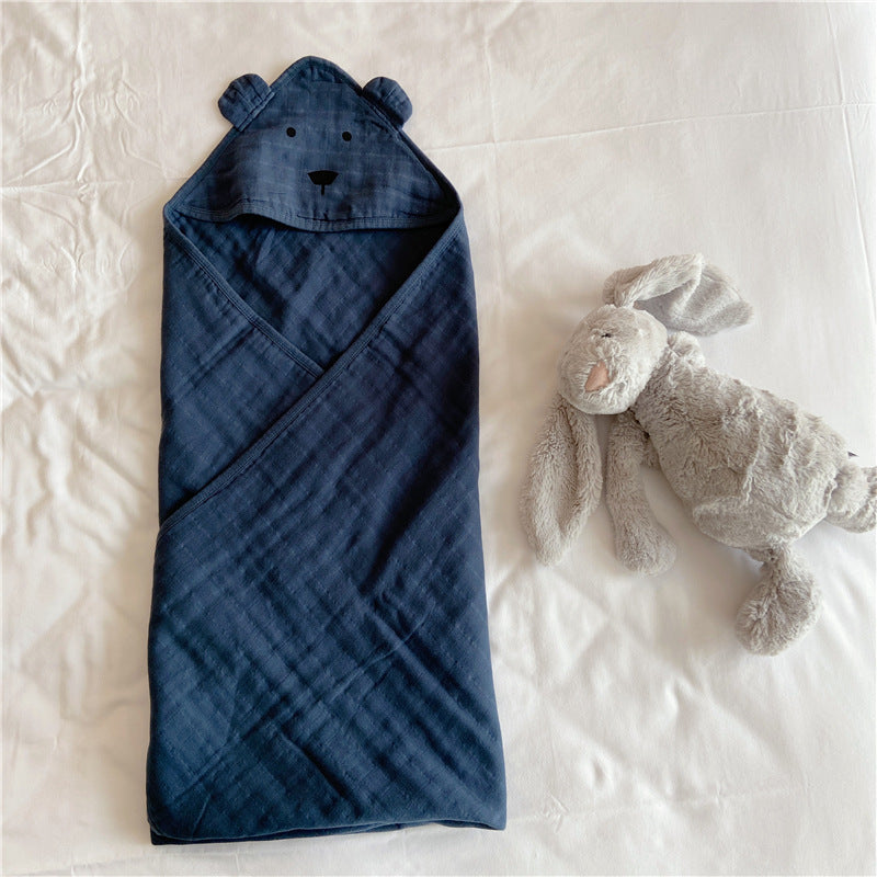 Northlume Lightweight Gauze Hooded Baby Wrap – 100% Cotton (90 × 90 cm)
