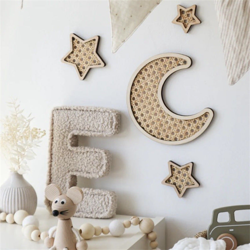 Woodland Rattan Nursery Wall Decor Set