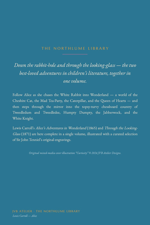 Alice by Lewis Carroll, back cover