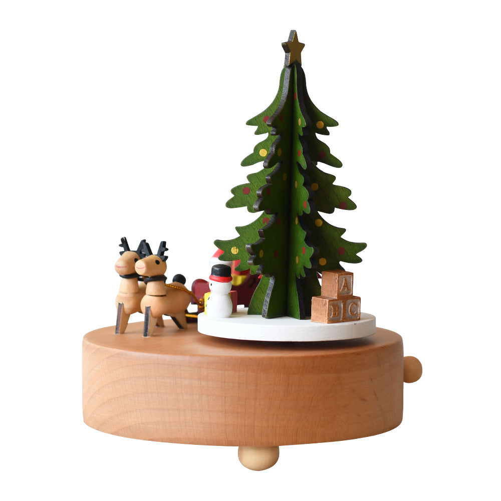 Woodland Christmas Tree Music Box
