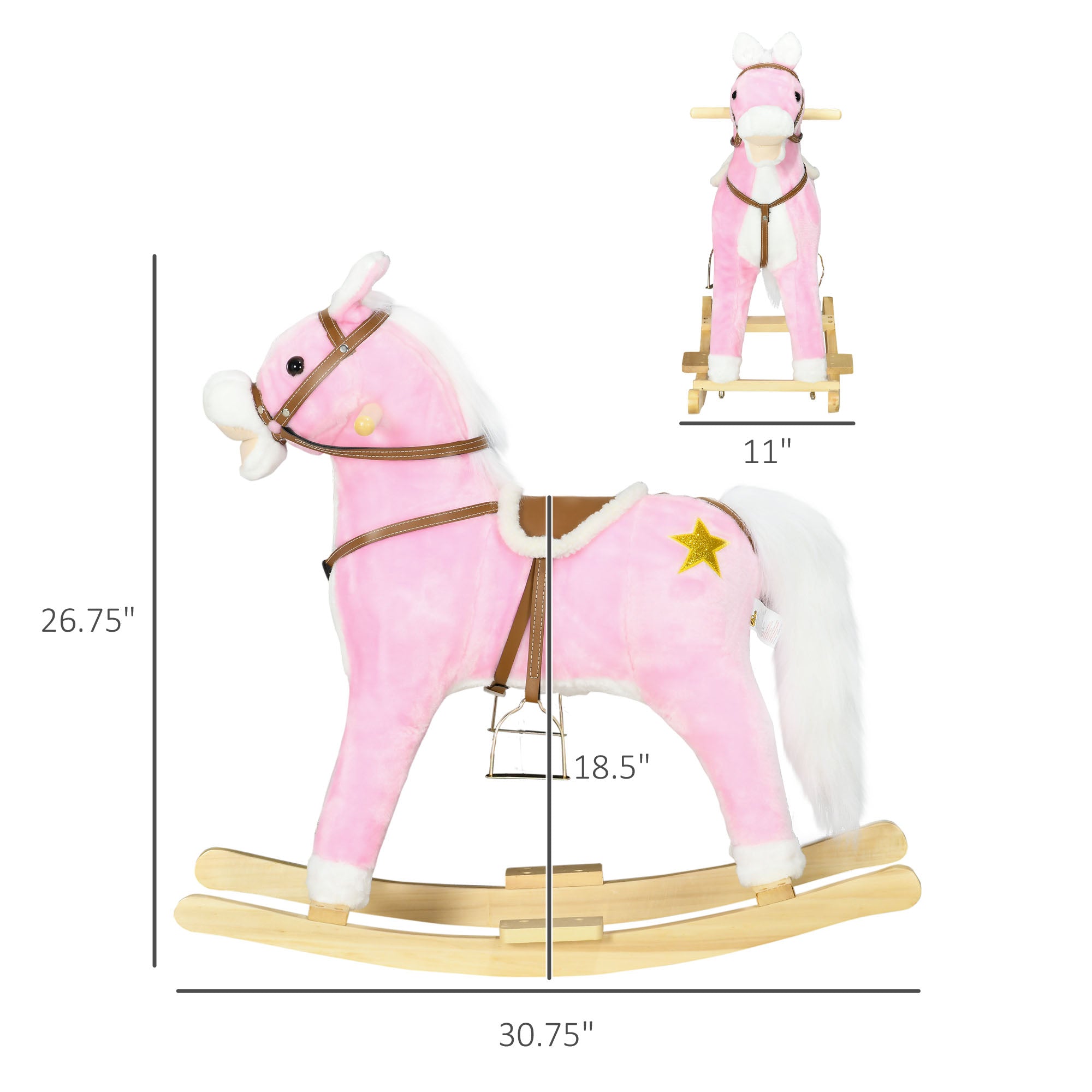 Blush Meadow Rocking Horse