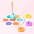 Montessori Rainbow Ring Stacker - Color Matcher