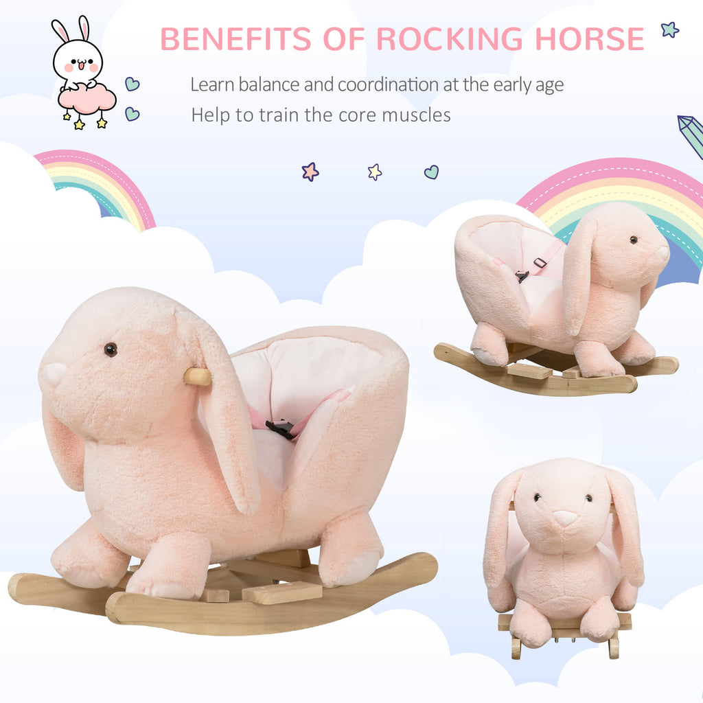 Blush Meadow Bunny Rocker