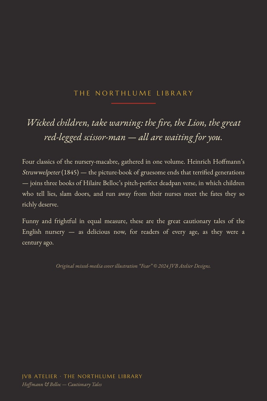 Cautionary Tales: Verses for Wicked Children, back cover