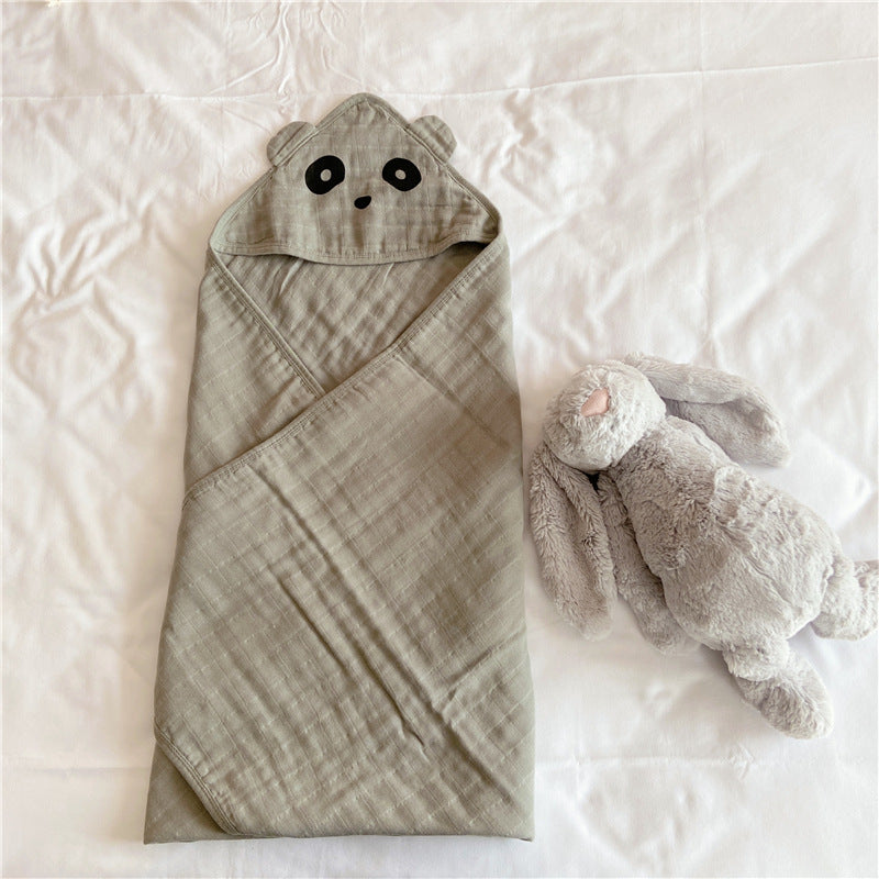 Northlume Lightweight Gauze Hooded Baby Wrap – 100% Cotton (90 × 90 cm)
