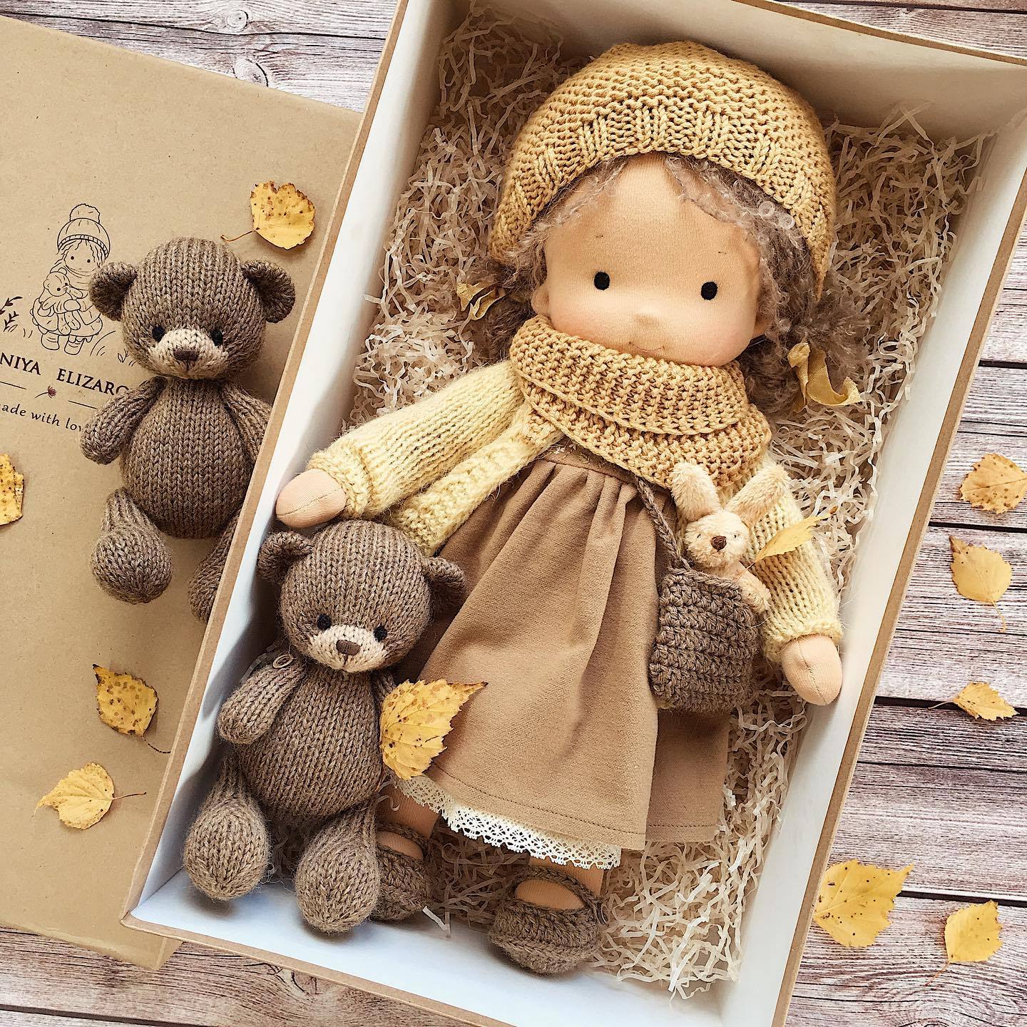 Storybook Winter Doll - Keepsake Collection -  Waldorf Handmade Plush