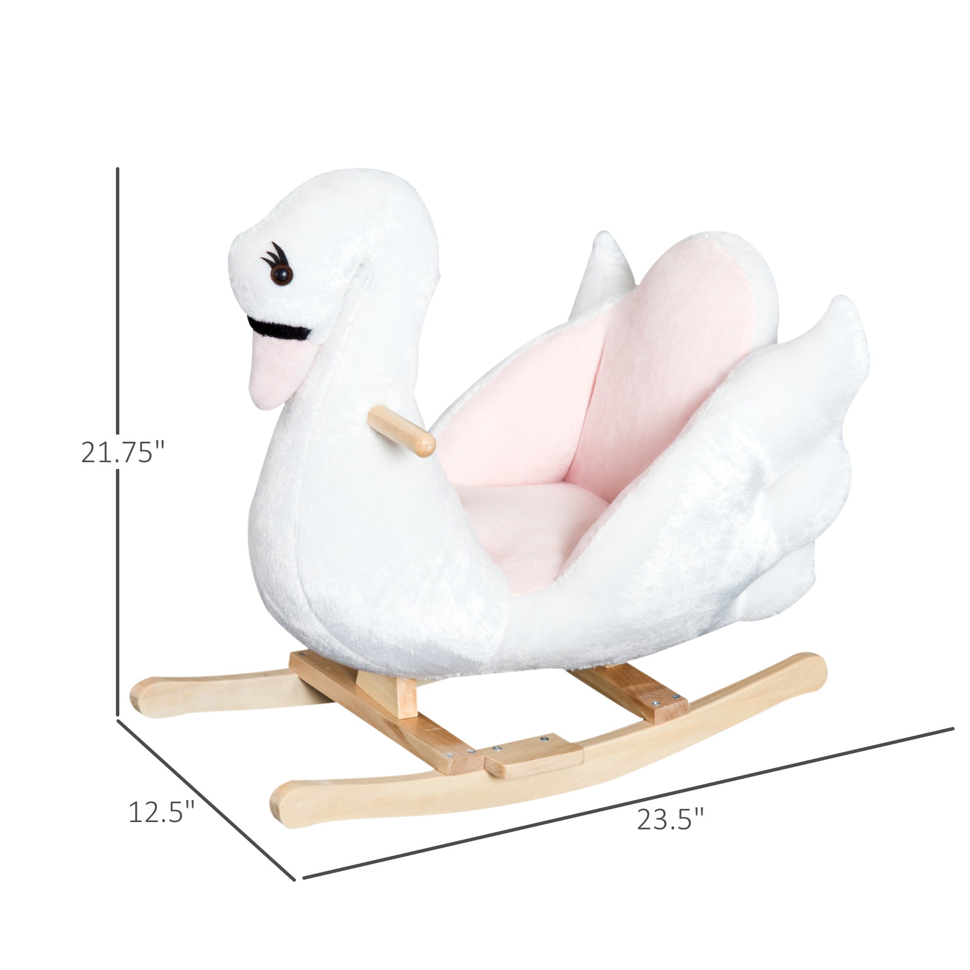 Blush Swan Rocker