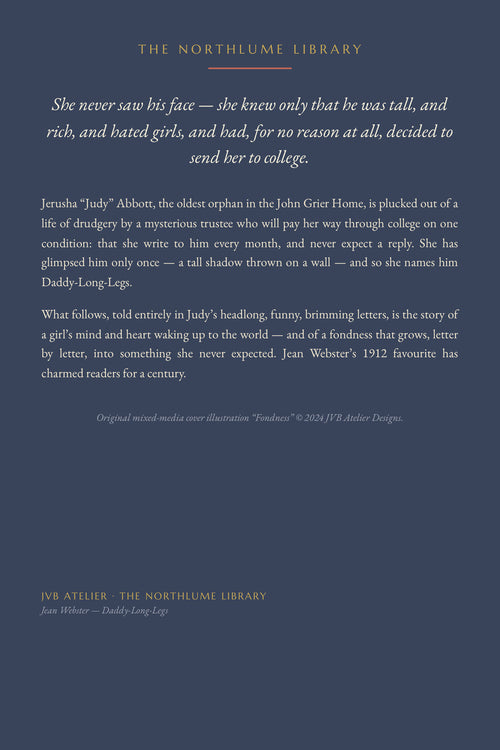 Daddy-Long-Legs by Jean Webster, back cover