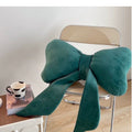 Velvet Bow Accent Cushion
