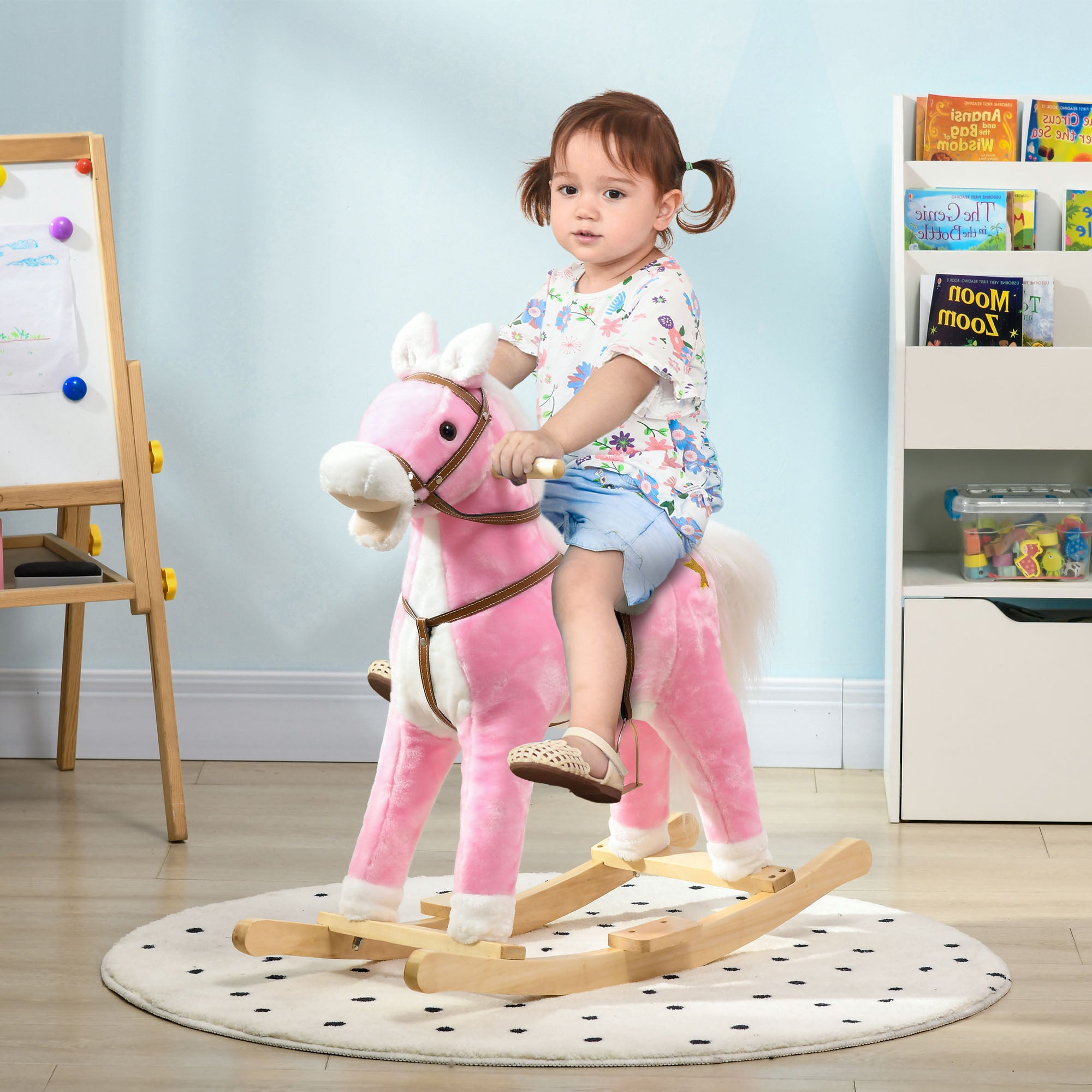 Blush Meadow Rocking Horse