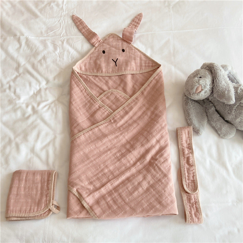 Northlume Lightweight Gauze Hooded Baby Wrap – 100% Cotton (90 × 90 cm)
