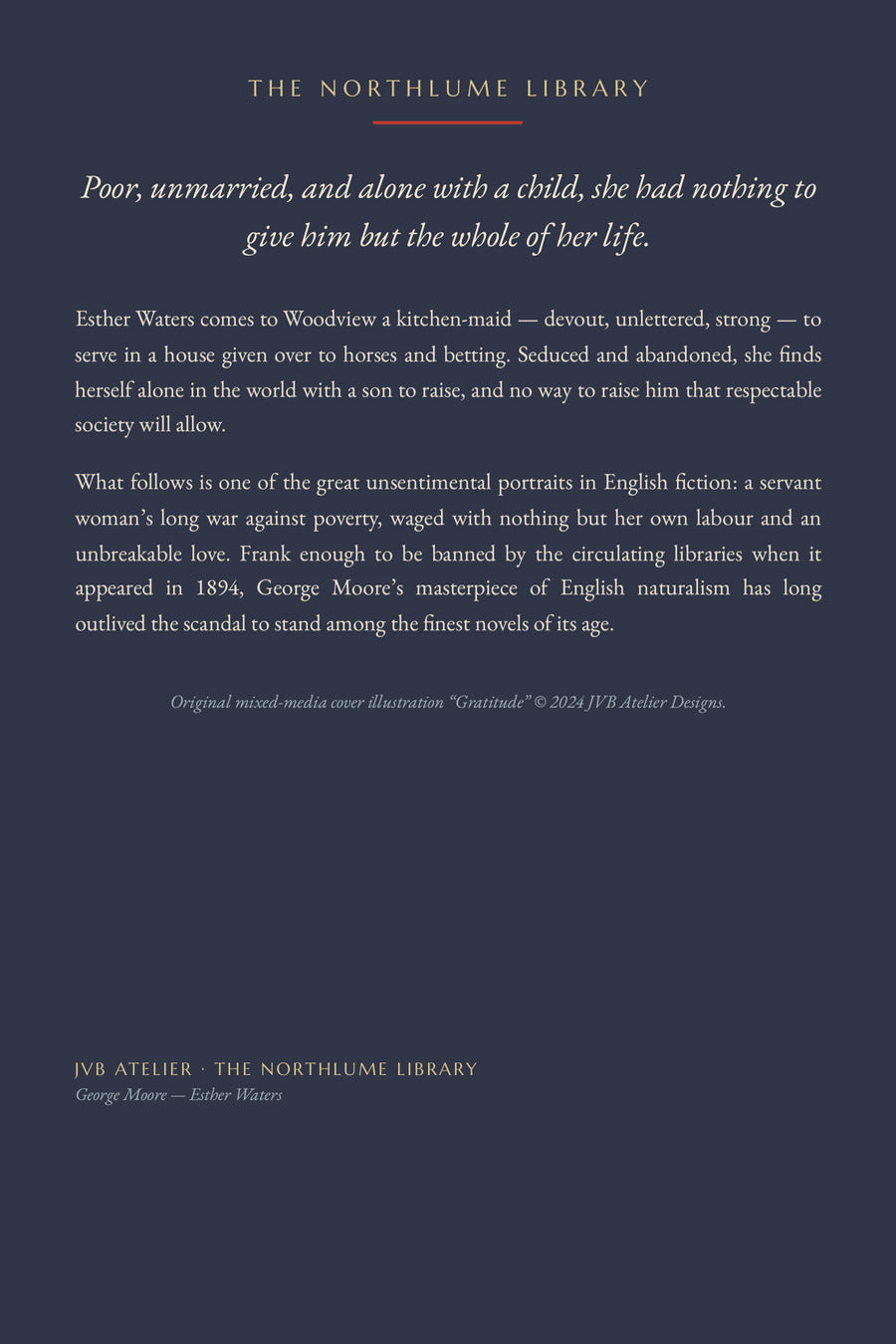 Esther Waters, back cover