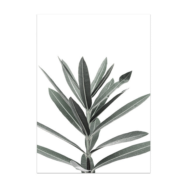Minimal Botanical Canvas Print – Modern Frameless Wall Art