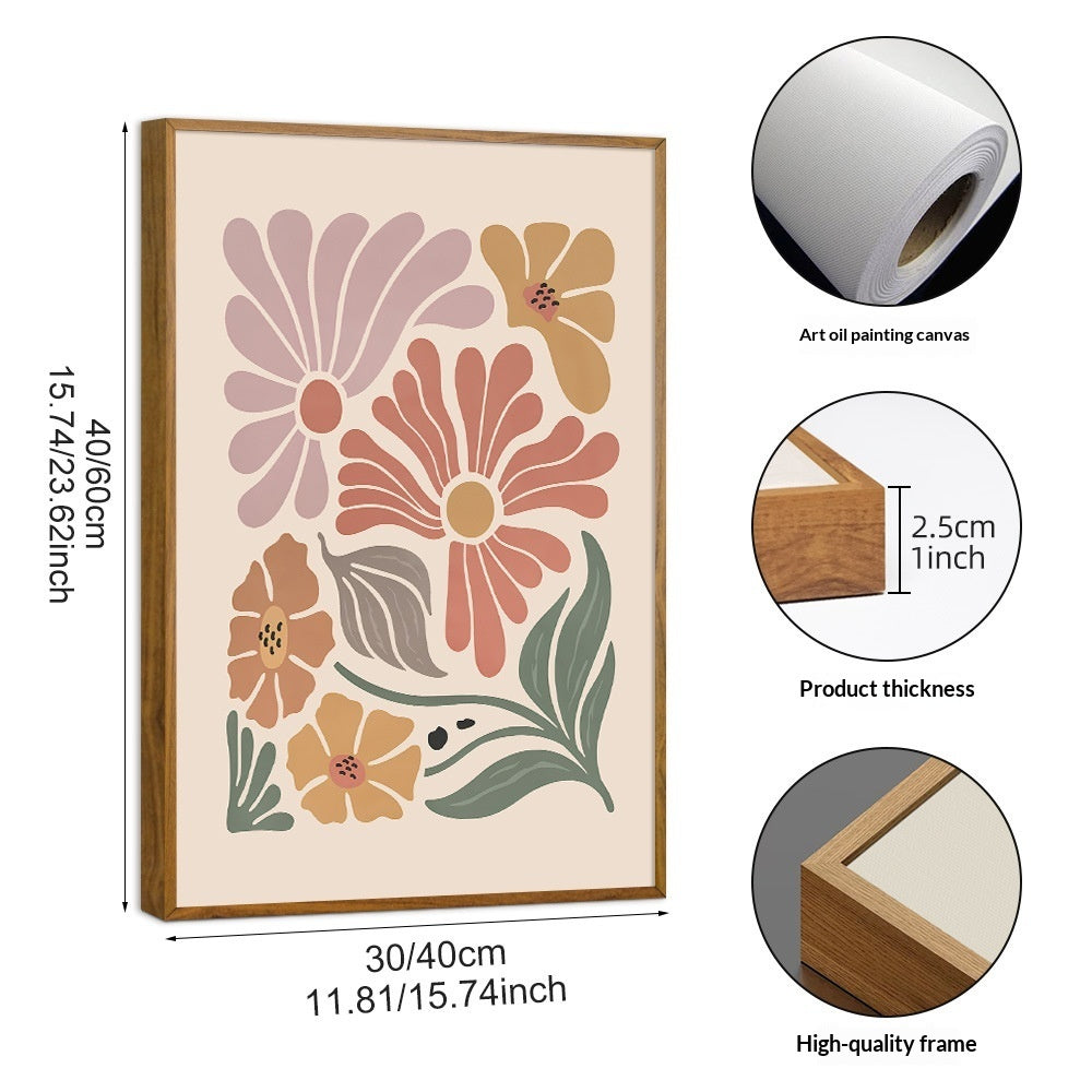 Botanical Study Framed Set — 3 Piece Floral Wall Collection