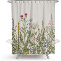 Botanical Shower Curtain – Nordic Floral Bathroom Curtain (Multiple Designs)