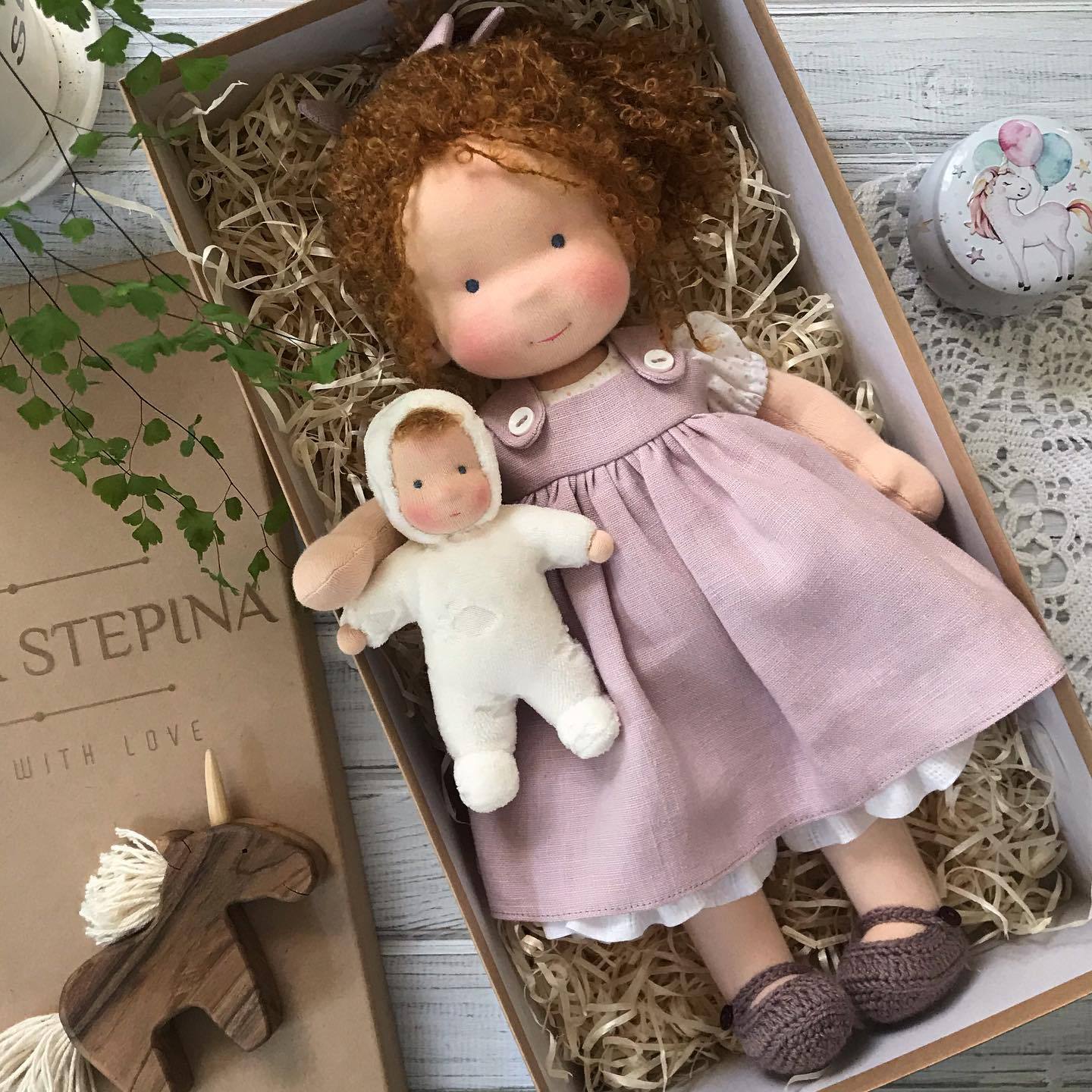 Storybook Winter Doll - Keepsake Collection -  Waldorf Handmade Plush