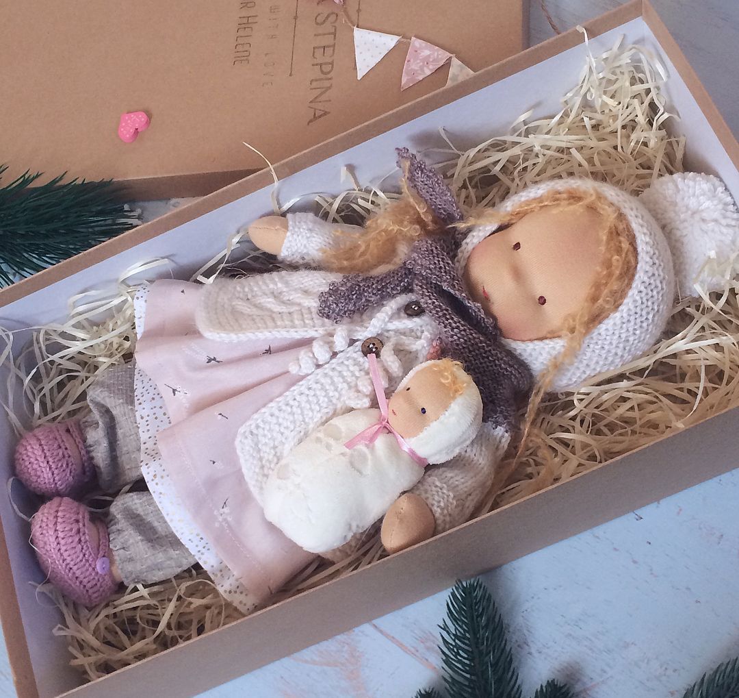 Storybook Winter Doll - Keepsake Collection -  Waldorf Handmade Plush