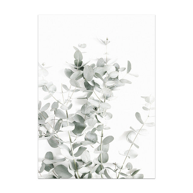 Minimal Botanical Canvas Print – Modern Frameless Wall Art