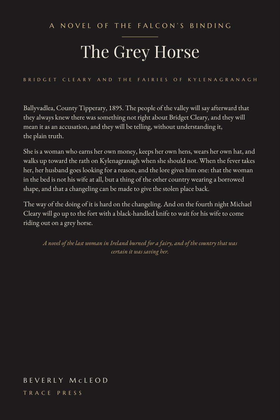 The Grey Horse, back cover
