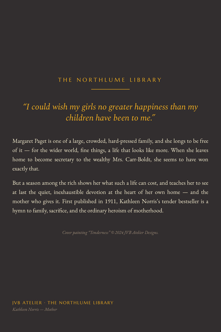 Mother, back cover