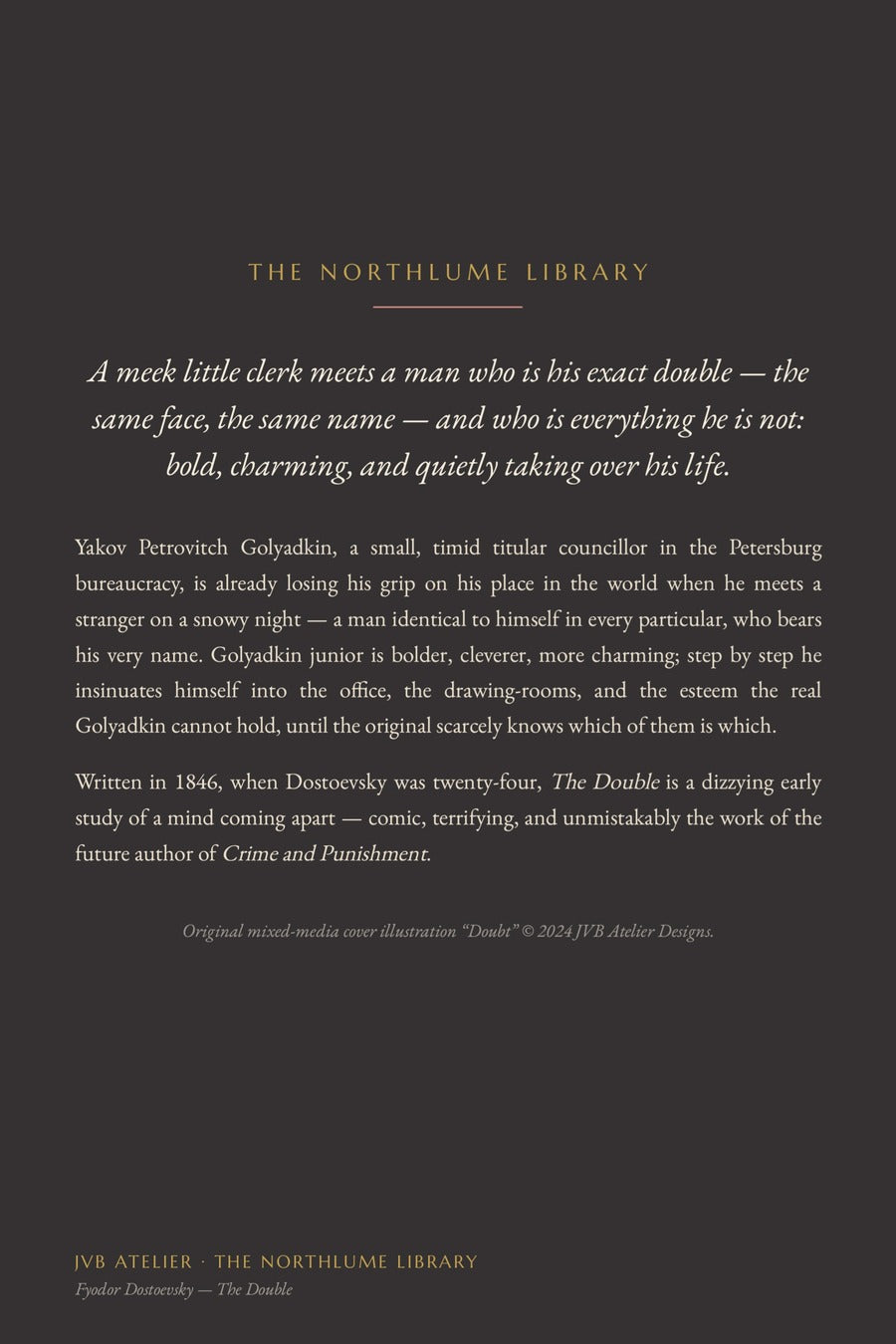 The Double by Fyodor Dostoevsky, back cover