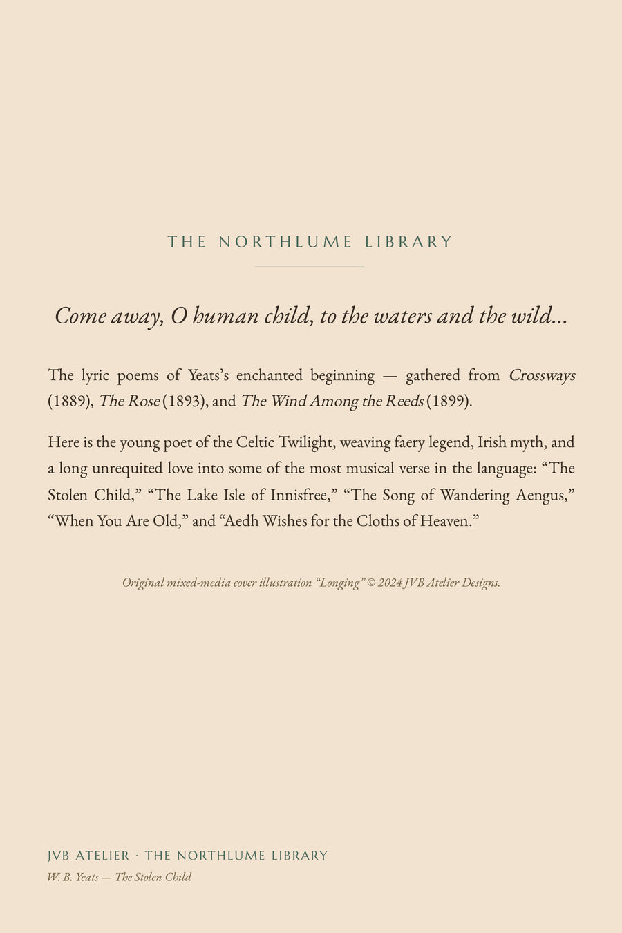 The Stolen Child, back cover