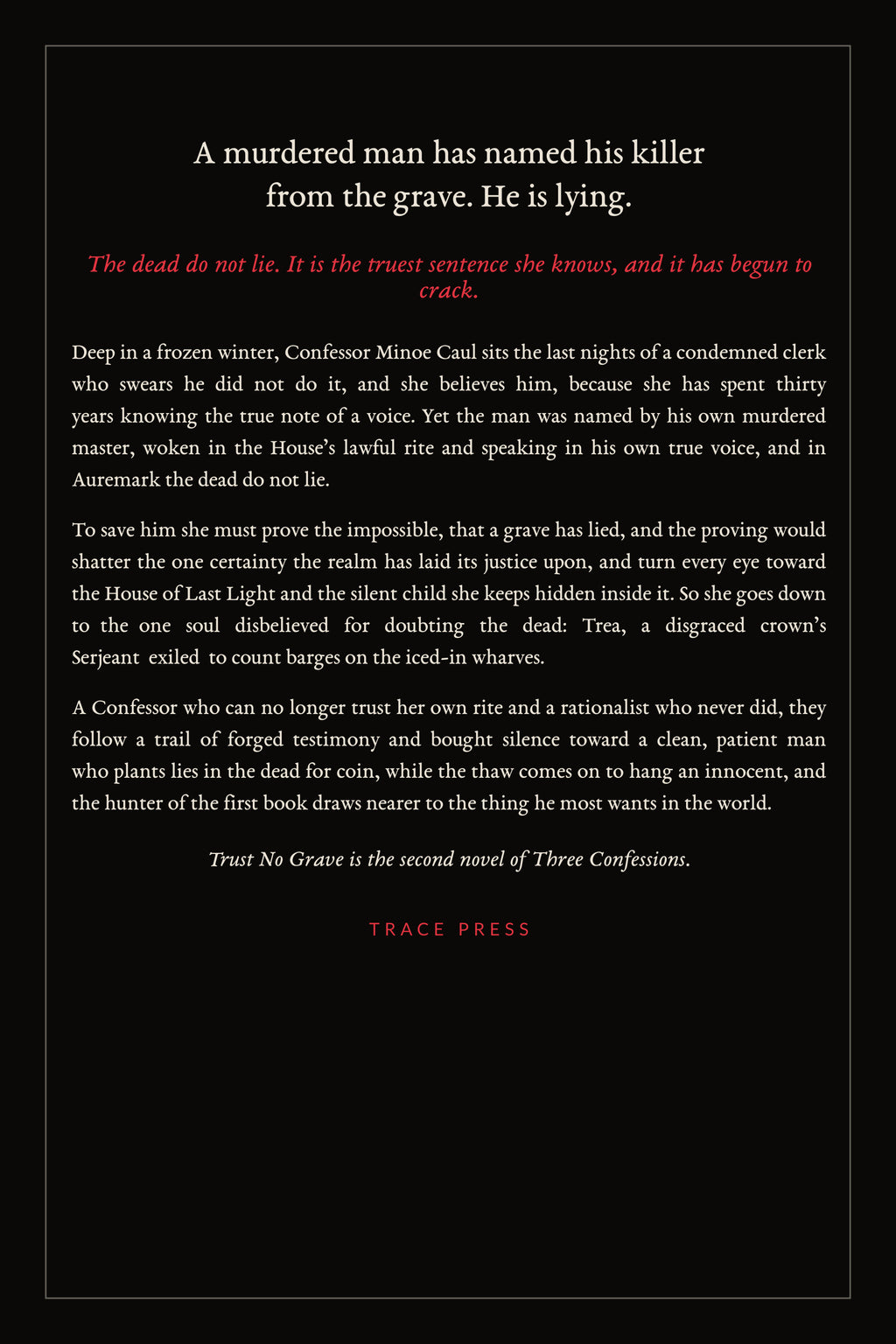 Trust No Grave, back cover